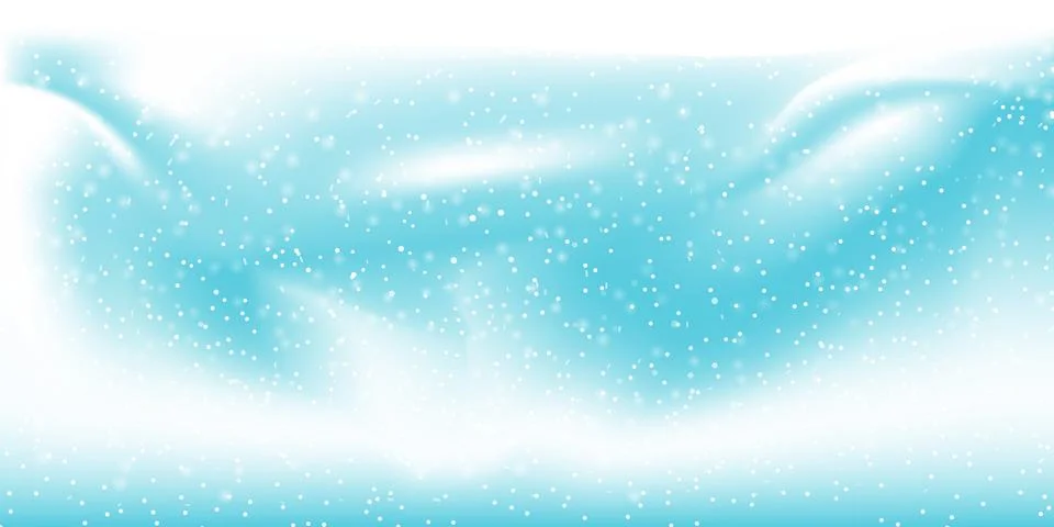 Falling snow background. Vector illustration with snowflakes. Snowing sky. Stock Illustration