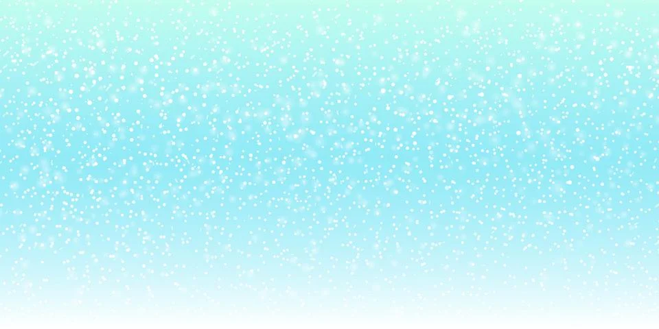 Falling snow background. Vector illustration with snowflakes. Snowing sky. Stock Illustration