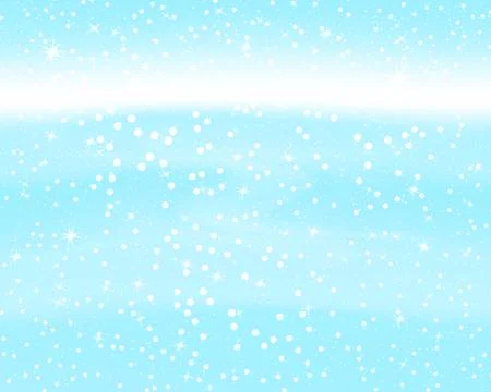 Falling snow background. Vector illustration with snowflakes. Snowing sky. Stock Illustration