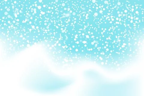 Falling snow background. Vector illustration with snowflakes. Winter snowing Stock Illustration