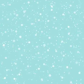 Falling snow background. Vector illustration with snowflakes. Winter snowing Stock Illustration