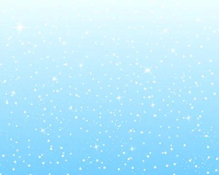 Falling snow background. Vector illustration with snowflakes. Snowing sky. Stock Illustration