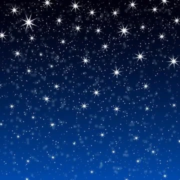 Falling snow background. Vector illustration with snowflakes. Snowing sky. Stock Illustration