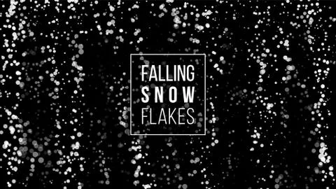 Falling Snow Background. Winter Snowed Vector Illustration. Christmas White 库存插图