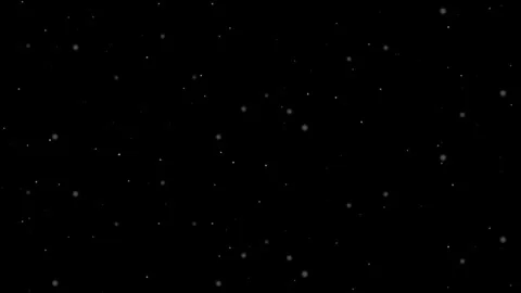 Falling snow on black background. 2d animation Video stock 343356270