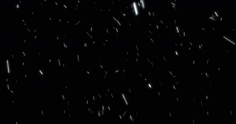 Falling snow on black background. 4k looped animation. Stock Footage 137136085