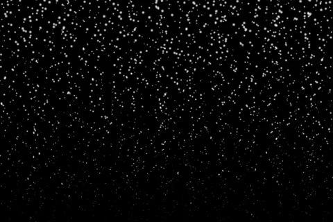 Falling snow on black background design element. Vector eps 10. Stock Illustration