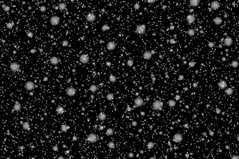 Falling snow on black background design element. Vector eps 10. Stock Illustration