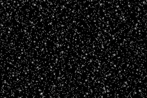 Falling snow on black background design element. Vector eps 10. Stock Illustration