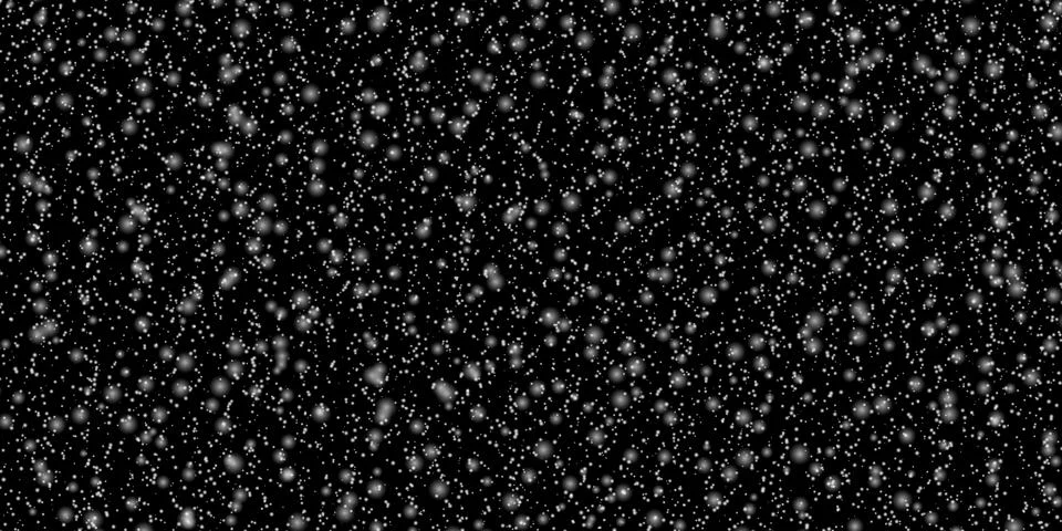 Falling snow on black background design element. Vector eps 10. Stock Illustration