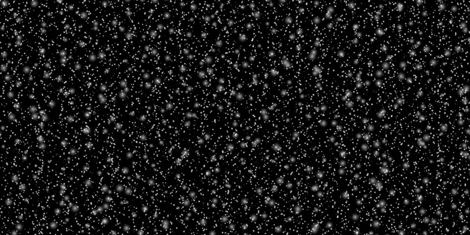 Falling snow on black background design element. Vector eps 10. Stock Illustration