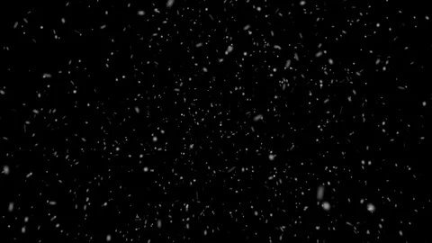 Falling snow on a black background Stock Footage 69897500