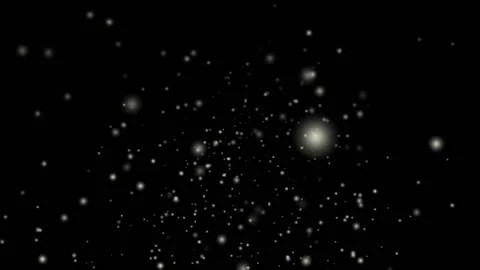 Falling snow on black background Stock-Footage 98684550