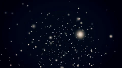 Falling snow on black background Video stock 98751267