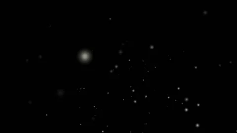 Falling snow on black background Stock Footage 98967040