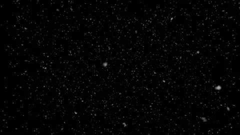 Falling snow on black background Stock Footage 99294973
