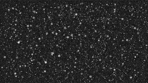 Falling snow on black background Stock Illustration