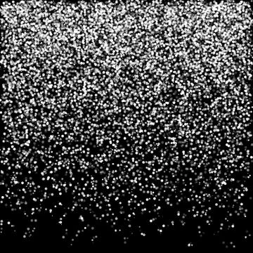 Falling Snow on the Black Background. Illustrazione stock