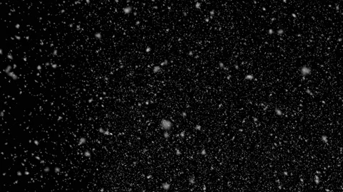 Falling Snow on a black background. Snowfall Seamless Loop. Stock Footage 171956093
