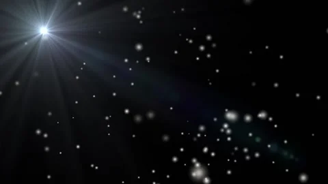 Falling snow on black background,sunlight Video stock 101239169