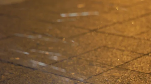 Falling snow, blizzard. Video stock 86694506