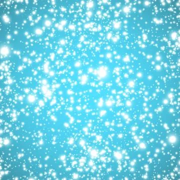 Falling snow on a blue background Stock Illustration