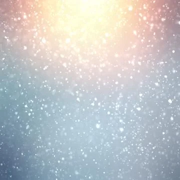 Falling snow Christmas holiday outer decorative textured background. Stock Illustration