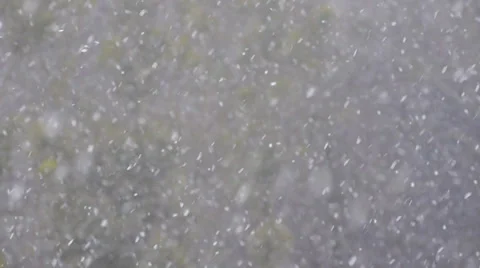 Falling snow close up Stock Footage 30580930