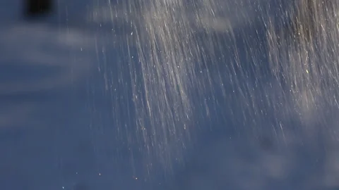 Falling snow, close up , textured background Stock Footage 167834335
