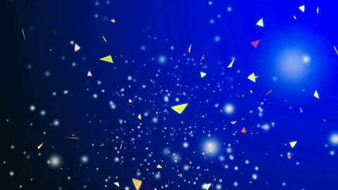 Falling snow on a colored festive background Stock Footage 98752211