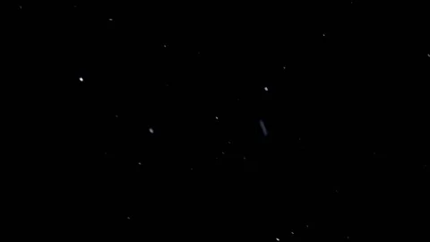 Falling snow on Dark Backdrop. Real snow on Black Background. Stock Footage 169646508