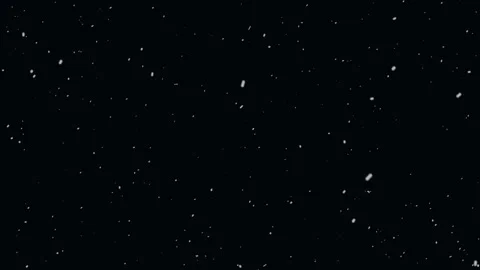 Falling snow on dark background slow motion winter night atmosphere Stock Footage 327511106