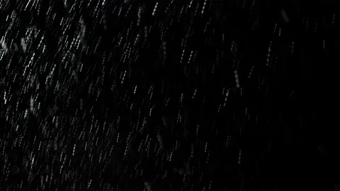 Falling snow on a dark night during winter time. Video stock 133049885