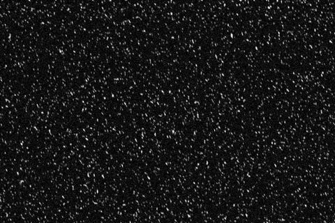 Falling Snow down On The Black Background. Stock Photos