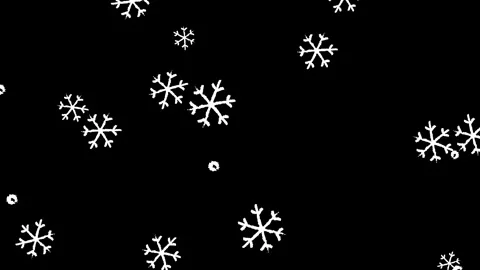 Falling snow, falling snow with snowflakes, loopable snow flying 動画素材 342332809