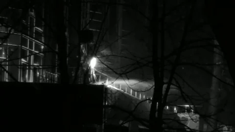 Falling Snow Fast Motion Stock Footage 83688304