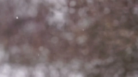 Falling snow flakes. background blur. Slow motion Stock Footage 85763739