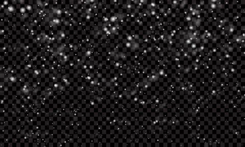 Falling snow flakes banner. White snowflakes flying in the air. Snow flakes.. 스톡 일러스트
