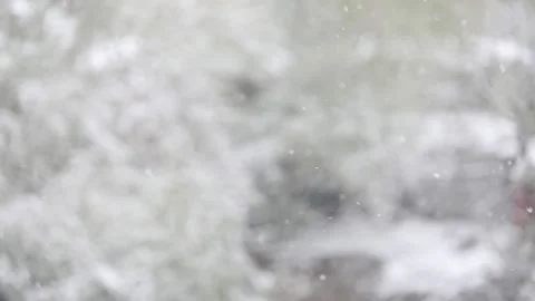 Falling Snow flakes, bokeh background. Stock Footage 291922859