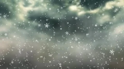 Falling snow flakes Stock Footage 25617199
