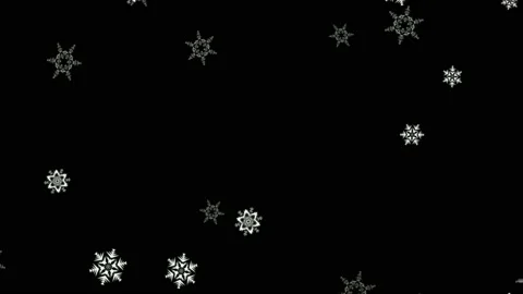 Falling snow flakes motion graphics with night background Stock Footage 133623578