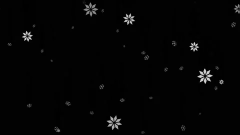 Falling snow flakes motion graphics with night background Stock Footage 134155138