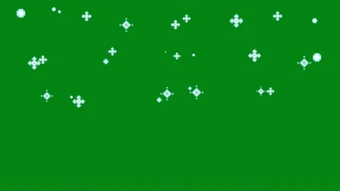 Falling snow flakes motion graphics with night background Stock Footage 136449201