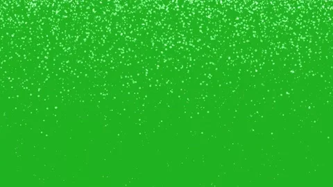 Falling snow flakes motion graphics with green screen background Stock Footage 219018112