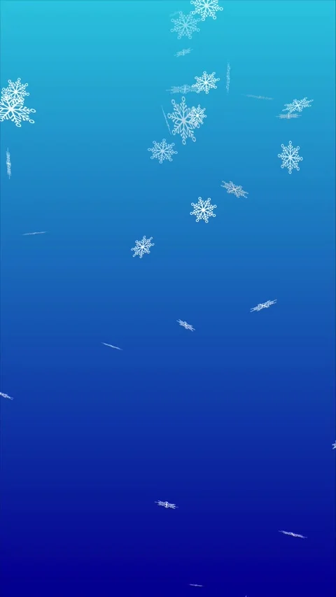 Falling snow flakes vertical motion graphics with sky blue background Stock Footage 285372437