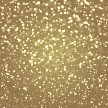 Falling snow on golden background Stock-Illustration
