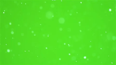 Falling Snow on Green Screen Background Winter Overlay Stock Footage 311581985
