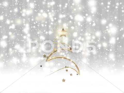 Falling snow Stock Illustration
