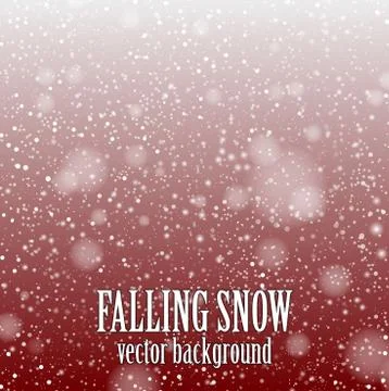 Falling snow Illustrazione stock