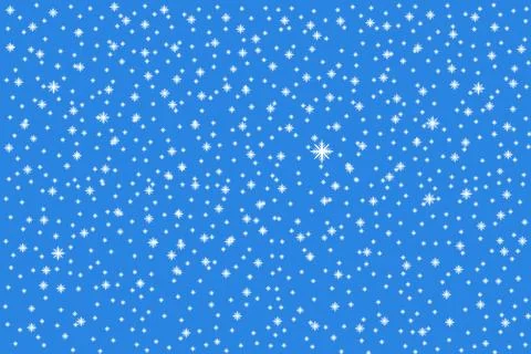 Falling snow. Illustrazione stock